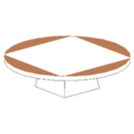 Jupiter 6 cm Kaideli (corian-ceviz ağacı)