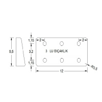 Mıknatıslı Bıçaklık 3'lü