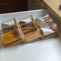 Modüler merdiven baharatlık (yuvarlak kavanoz)