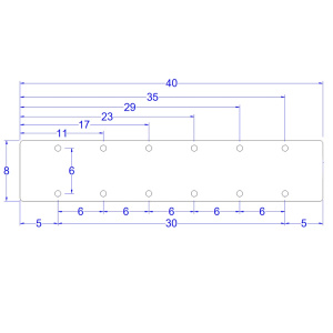 Mıknatıslı Ceviz Bıçaklık(6 bıçak kapasiteli)