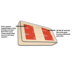 Mıknatıslı Kayın Bıçaklık(3 bıçak kapasiteli)
