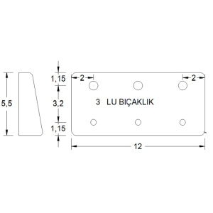 Mıknatıslı Ceviz Bıçaklık(3 bıçak kapasiteli)