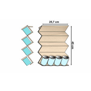 Merdiven baharatlık platformu (16 baharat kapasiteli)