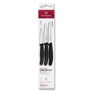 Victorinox 6.7113.34 Swiss Classic 3lü Bıçak Set, Siyah